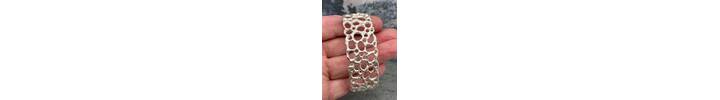 Organic silver cuff bracelet 3