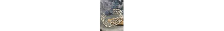 Organic silver cuff bracelet 4