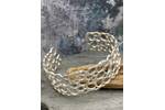 Organic silver cuff bracelet 4