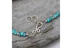 Turquoise and silver necklace 5