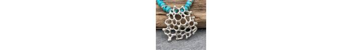 Turquoise and silver necklace 2