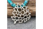 Turquoise and silver necklace 2