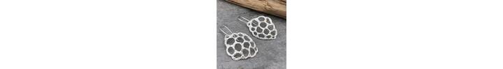 Sterling silver shell inspired earrings 3