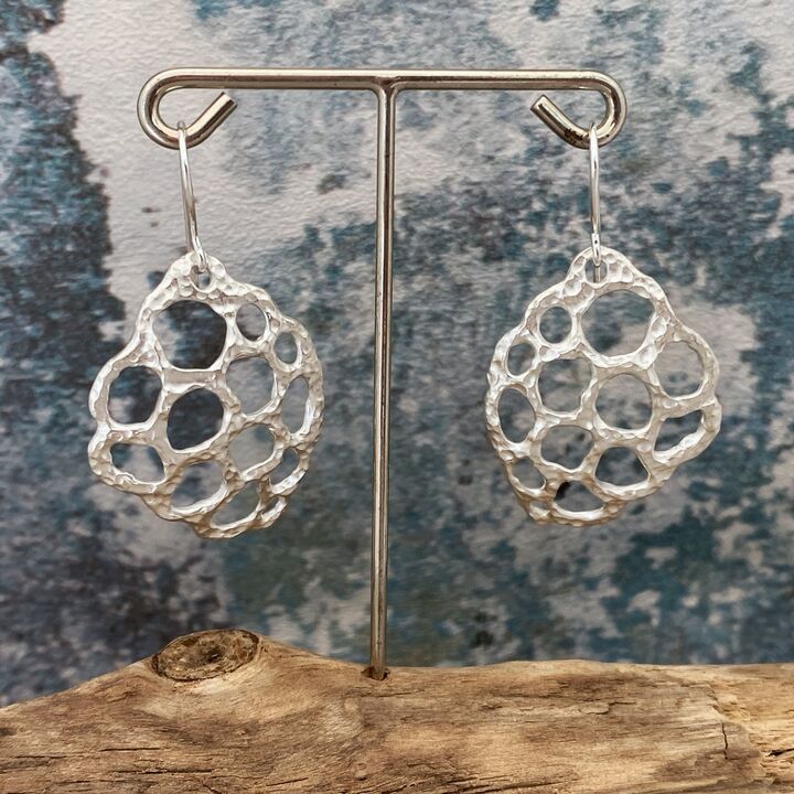 Sterling silver shell inspired earrings 4