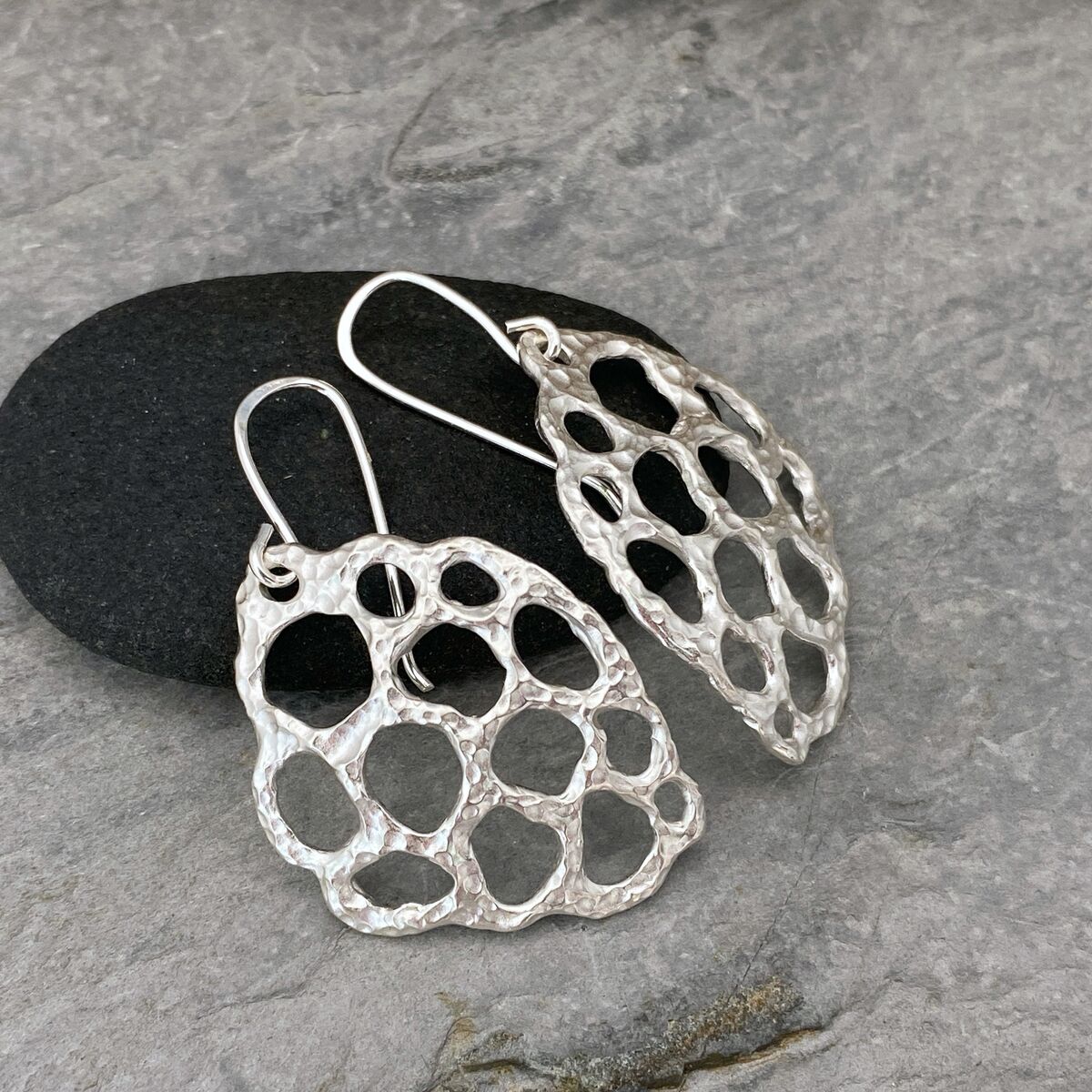 Sterling silver shell inspired earrings Sterling silver shell inspired earrings