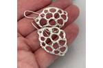 Sterling silver shell inspired earrings 5