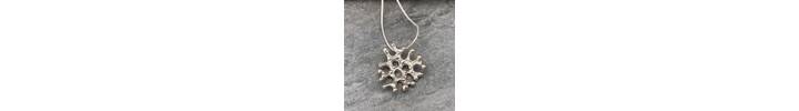 Silver ocean inspired pendant 2