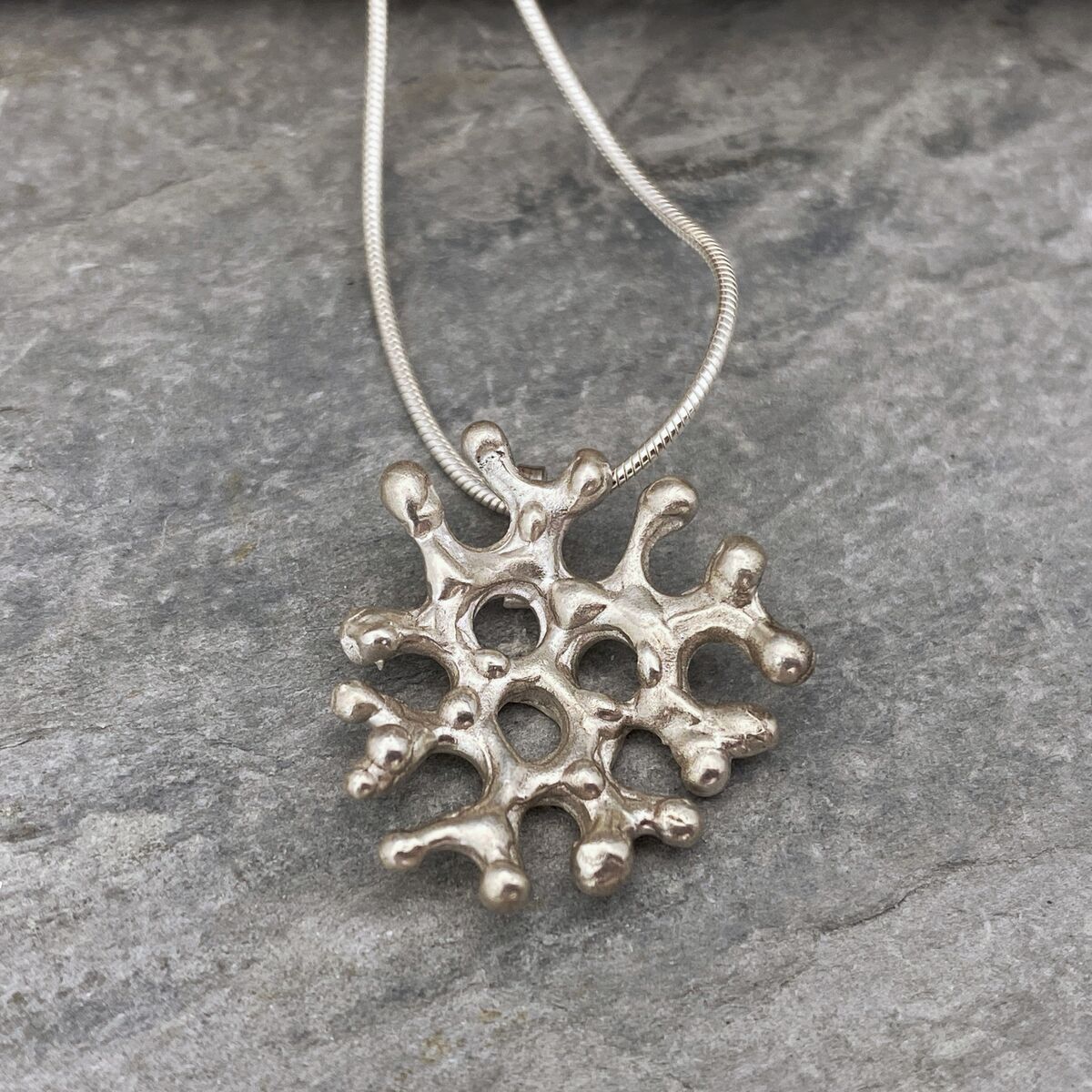 Silver ocean inspired pendant 2 Silver ocean inspired pendant 2