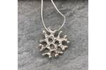 Silver ocean inspired pendant 2
