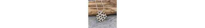Silver ocean inspired pendant 3
