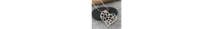 Silver heart necklace 