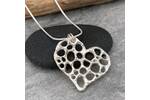 Silver heart necklace