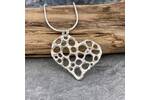 Silver heart necklace 2