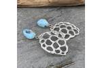 Turquoise and silver dangle earrings 3