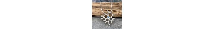 Silver coral like pendant 3
