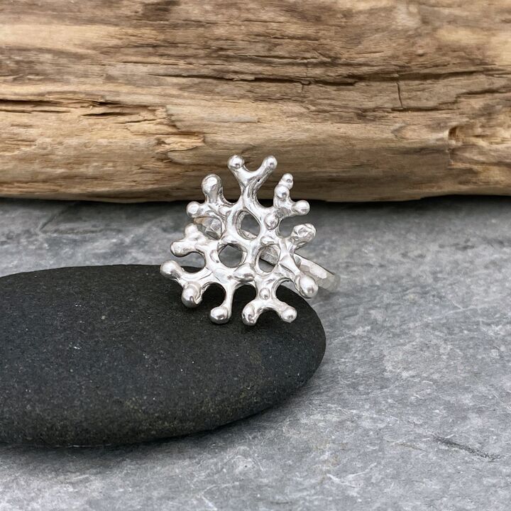 Under the sea inspired cocktail ring 5