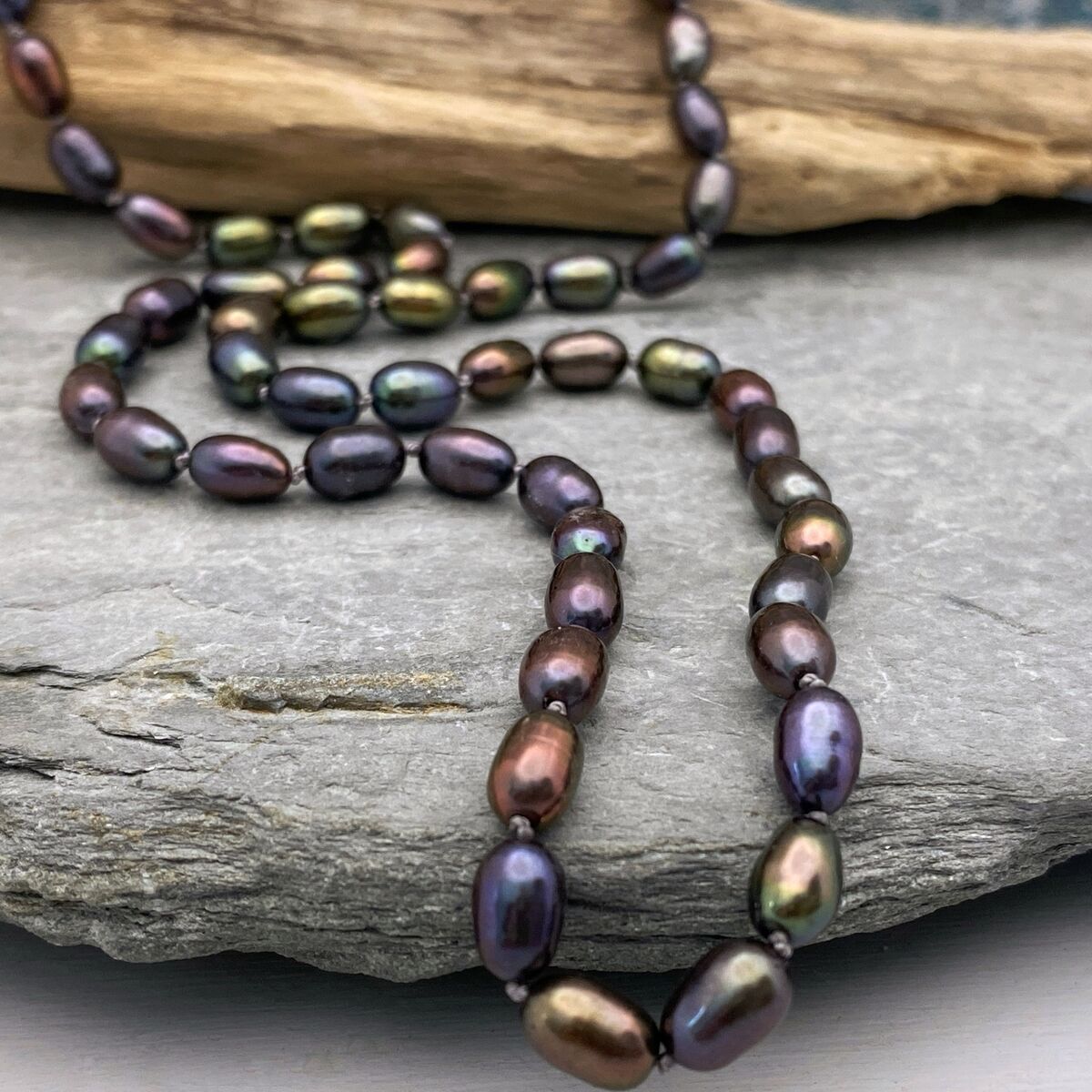 Black pearl necklace 4 Black pearl necklace 4