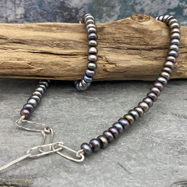 Pearl choker necklace 4