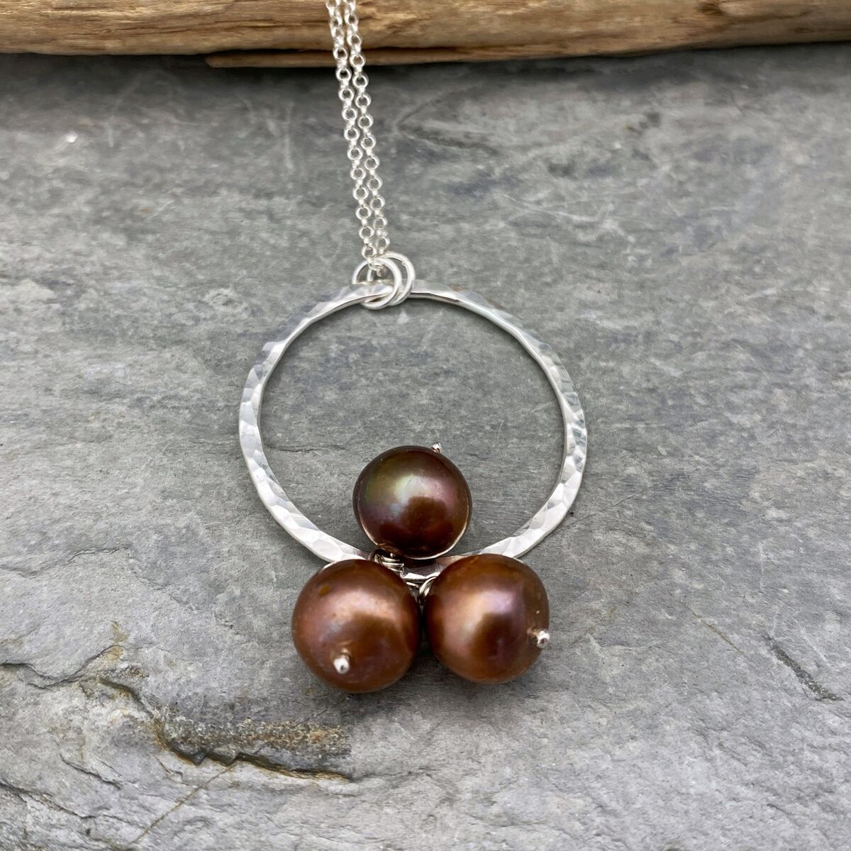 Bronze pearl necklace Bronze pearl necklace