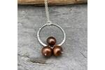 Bronze pearl necklace