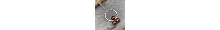 Bronze pearl necklace 2