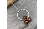Bronze pearl necklace 2