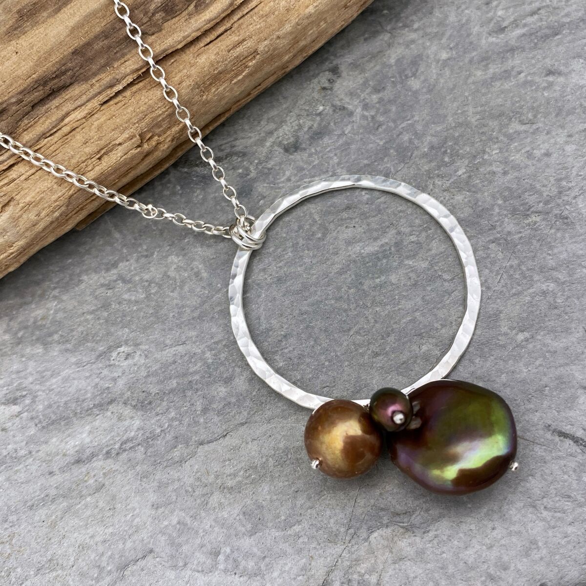 Bronze pearls necklace Bronze pearls necklace