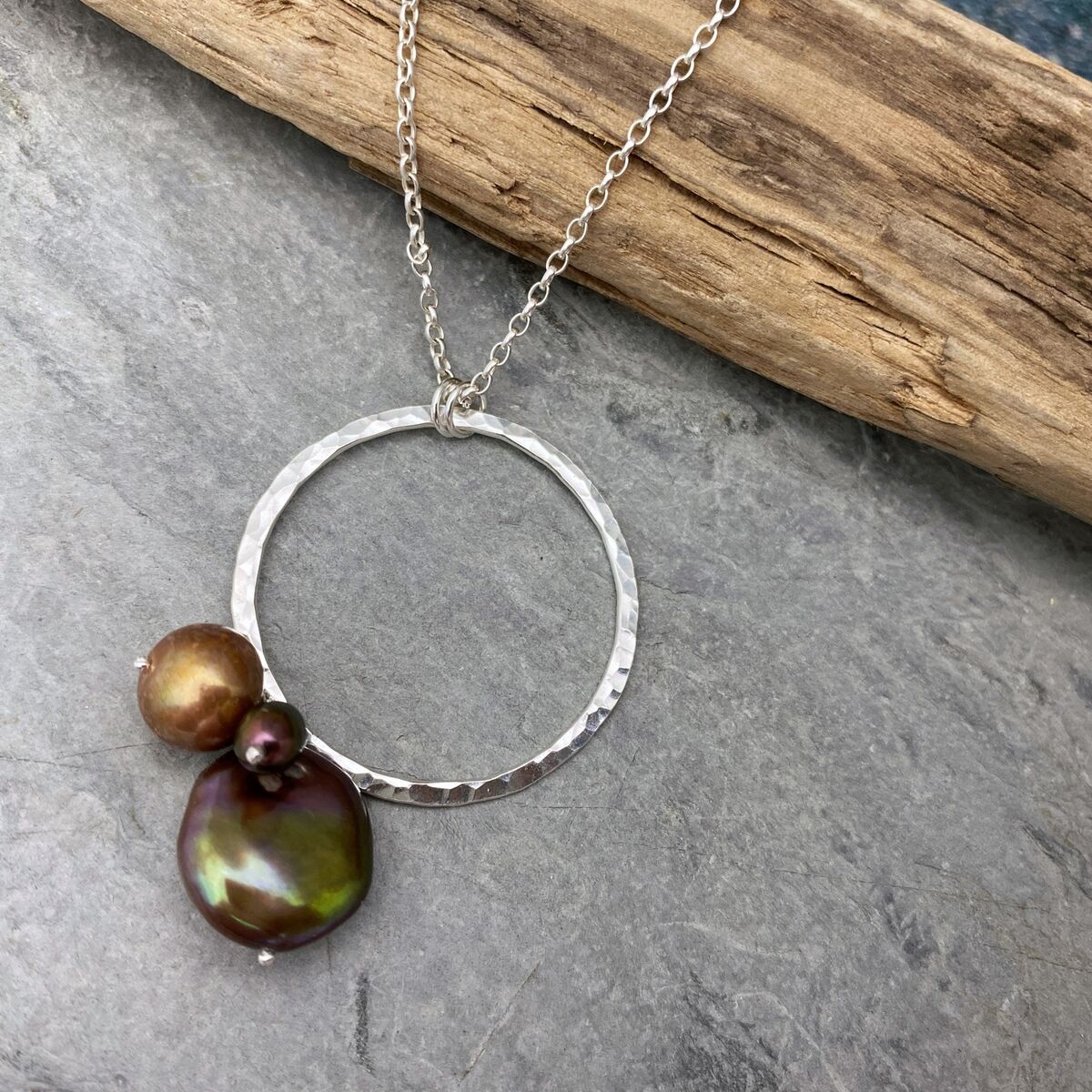 Bronze pearls necklace 2 Bronze pearls necklace 2
