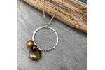 Bronze pearls necklace 2