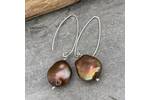 Bronze pearl earrings 2
