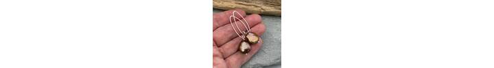 Bronze pearl earrings 4