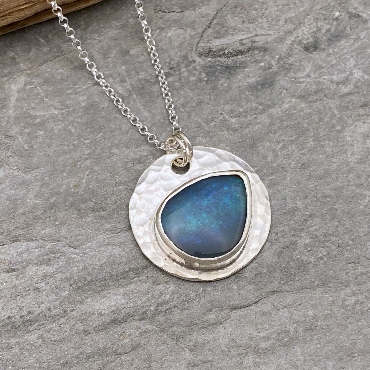Australian Opal and silver Pendant 6 Australian Opal and silver Pendant 6