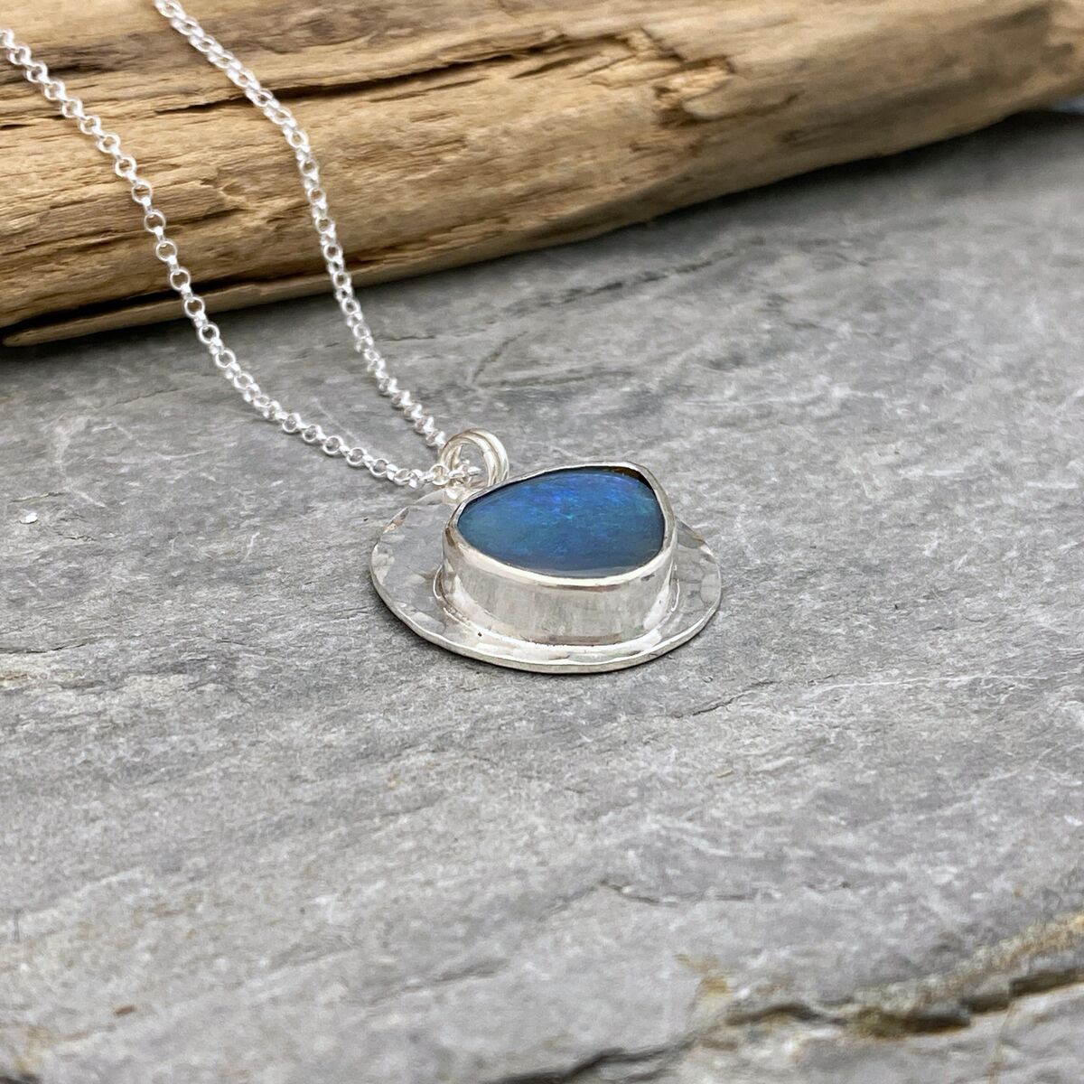 Australian Opal and silver Pendant 5 Australian Opal and silver Pendant 5