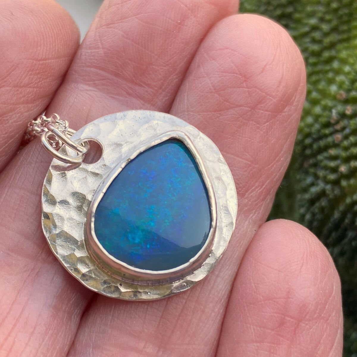 Australian Opal and silver Pendant 3 Australian Opal and silver Pendant 3