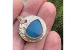 Australian Opal and silver Pendant 3