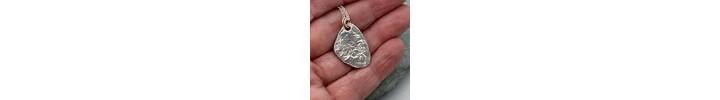 Textured reticulated silver with gemstones necklace 4