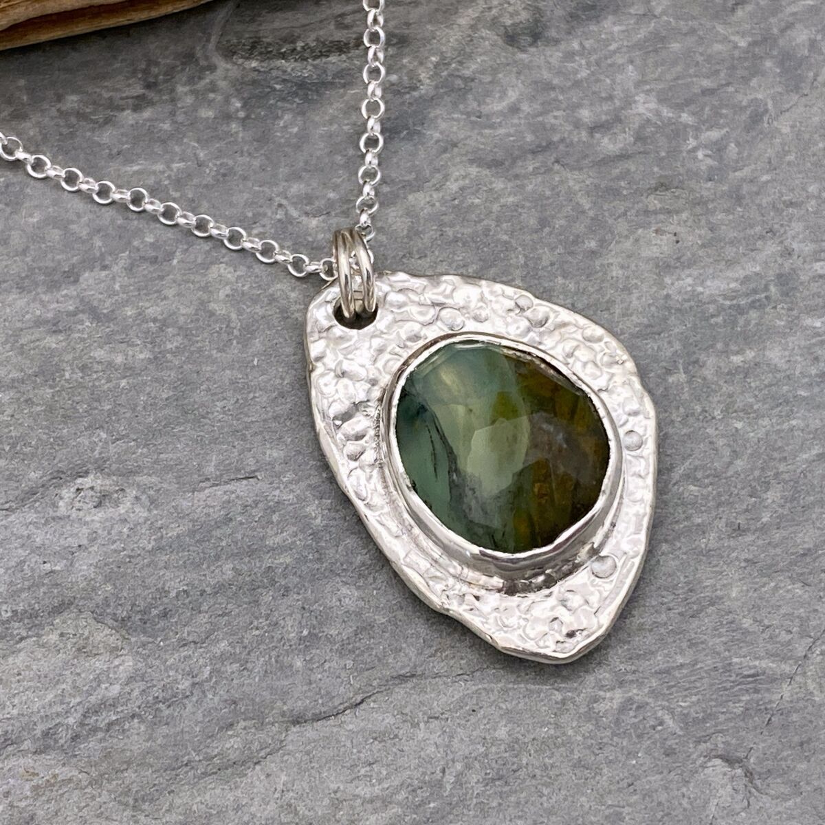 Ocean inspired Peruvian Opal necklace 3