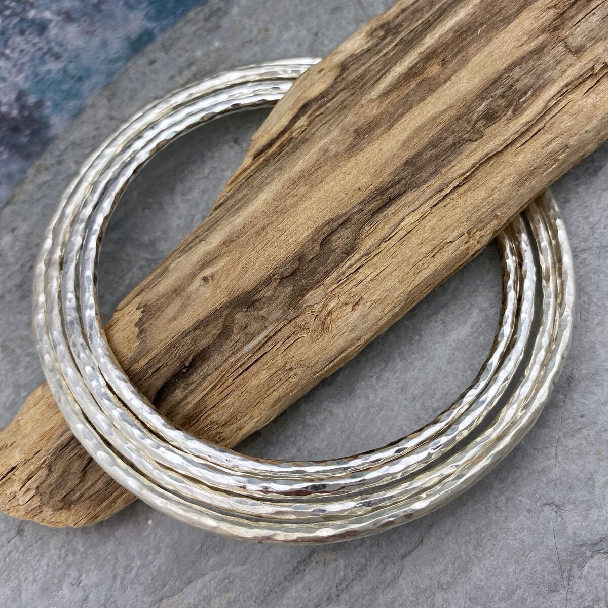 Sterling silver stacking bangle 3