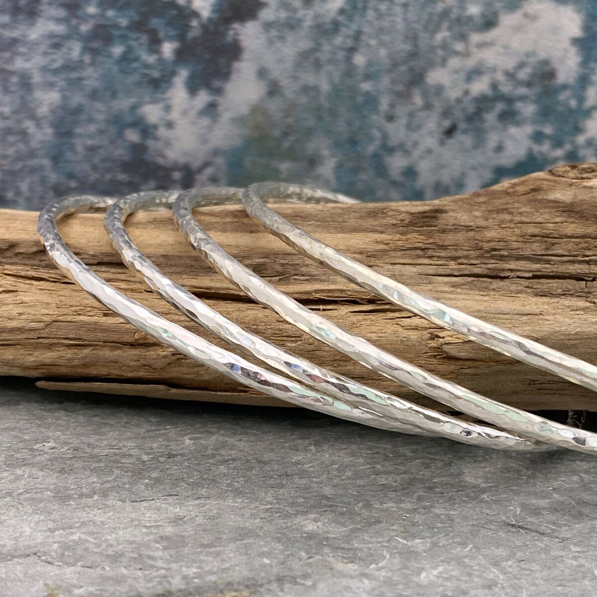 Sterling silver stacking bangle 4