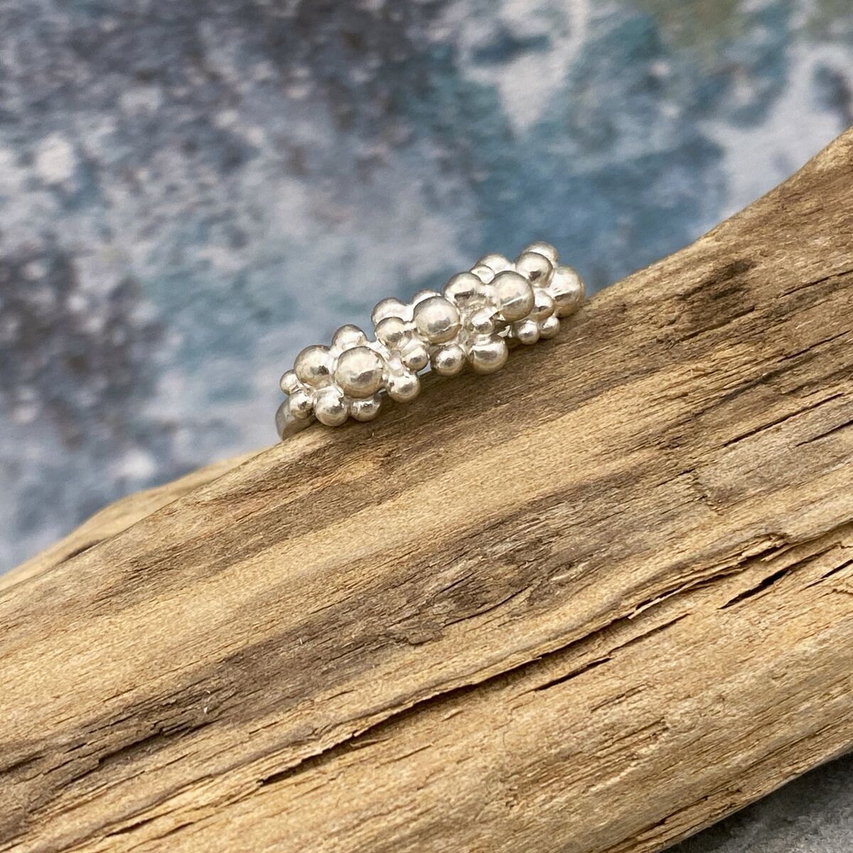Silver sea foam ring 3 Silver sea foam ring 3