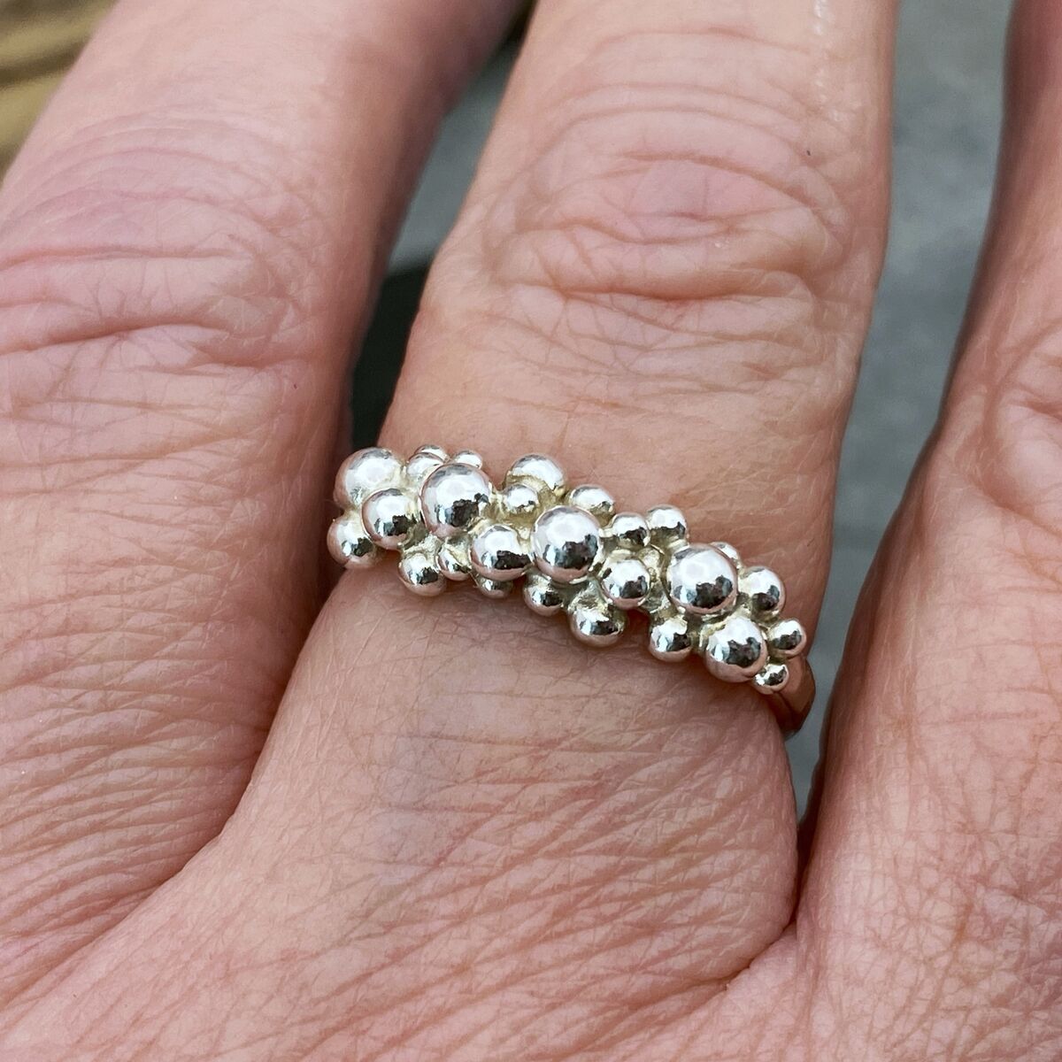 Silver sea foam ring 2 Silver sea foam ring 2