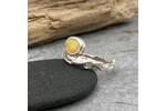 Opal and silver ring