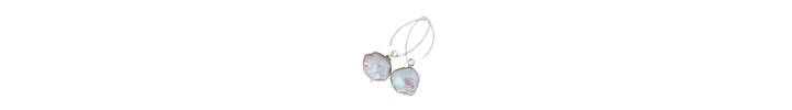 Large pearl earrings