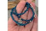 Kyanite bead and silver necklace 4