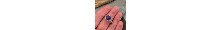 Tanzanite and silver ring 2