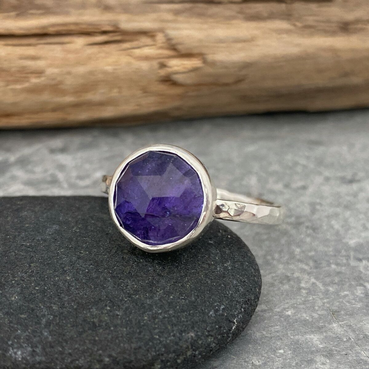 Tanzanite and silver ring