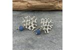 Silver coral inspired earrings 5
