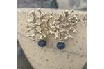 Silver coral inspired earrings