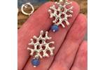 Silver coral inspired earrings 3