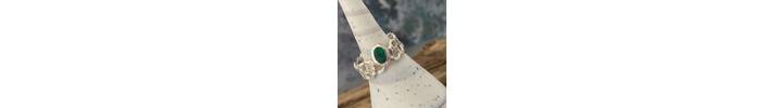 Chunky Opal Silver Ring 2
